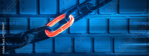 Photography Internet and computer security concept.