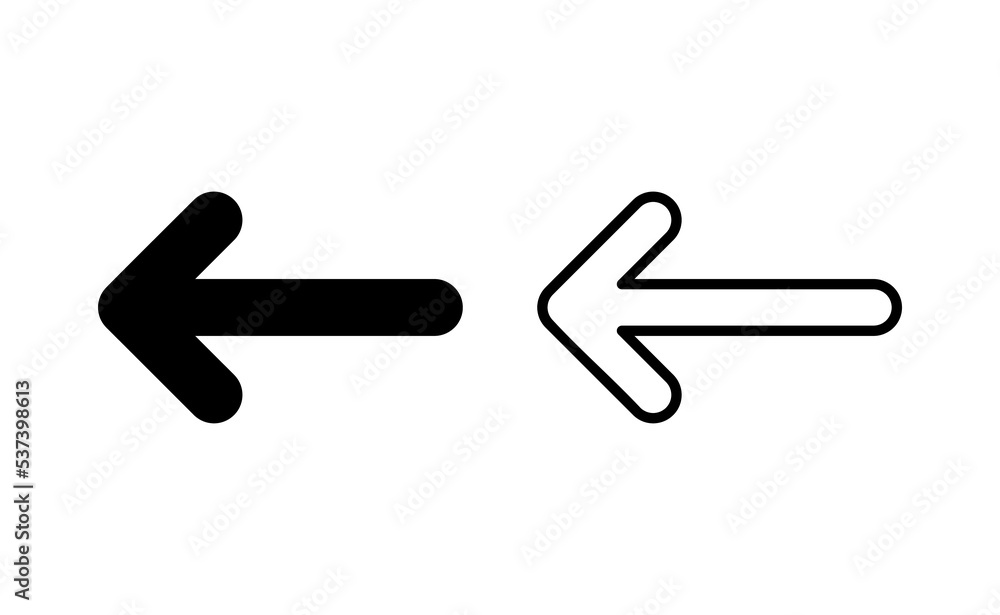 Arrow icon vector for web and mobile app. Arrow sign and symbol for web design.