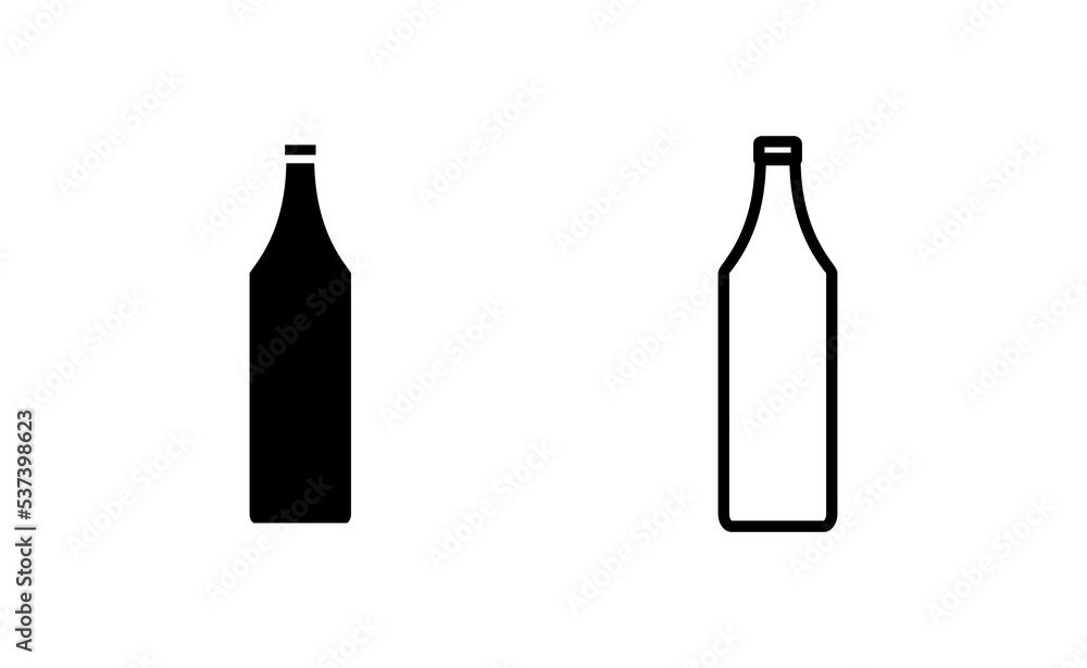 Bottle icon vector for web and mobile app. bottle sign and symbol Bottle icon vector for web and mobile app. bottle sign and symbol