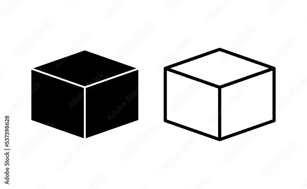Box icon vector for web and mobile app. box sign and symbol, parcel, package Box icon vector for web and mobile app. box sign and symbol, parcel, package