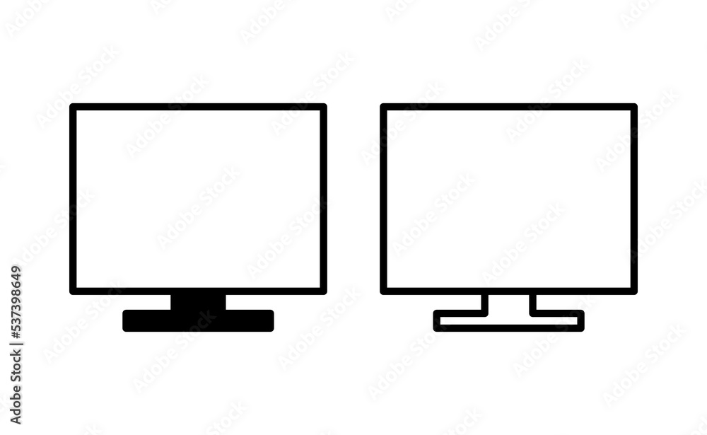 Computer icon vector for web and mobile app. computer monitor sign and symbol Computer icon vector for web and mobile app. computer monitor sign and symbol