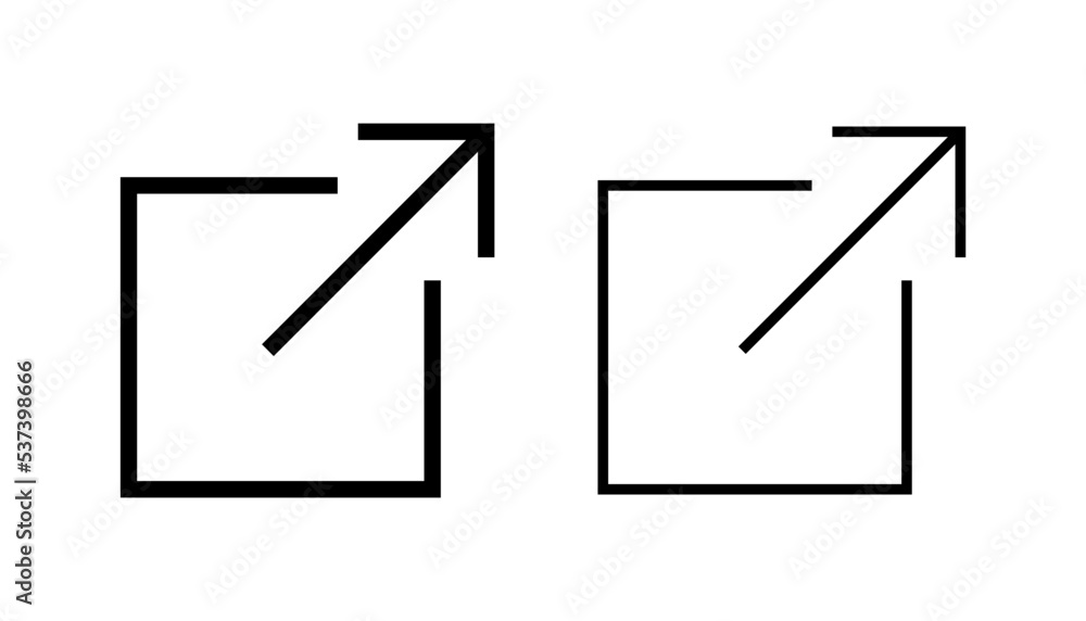 External link icon vector for web and mobile app. link sign and symbol. hyperlink symbol External link icon vector for web and mobile app. link sign and symbol. hyperlink symbol