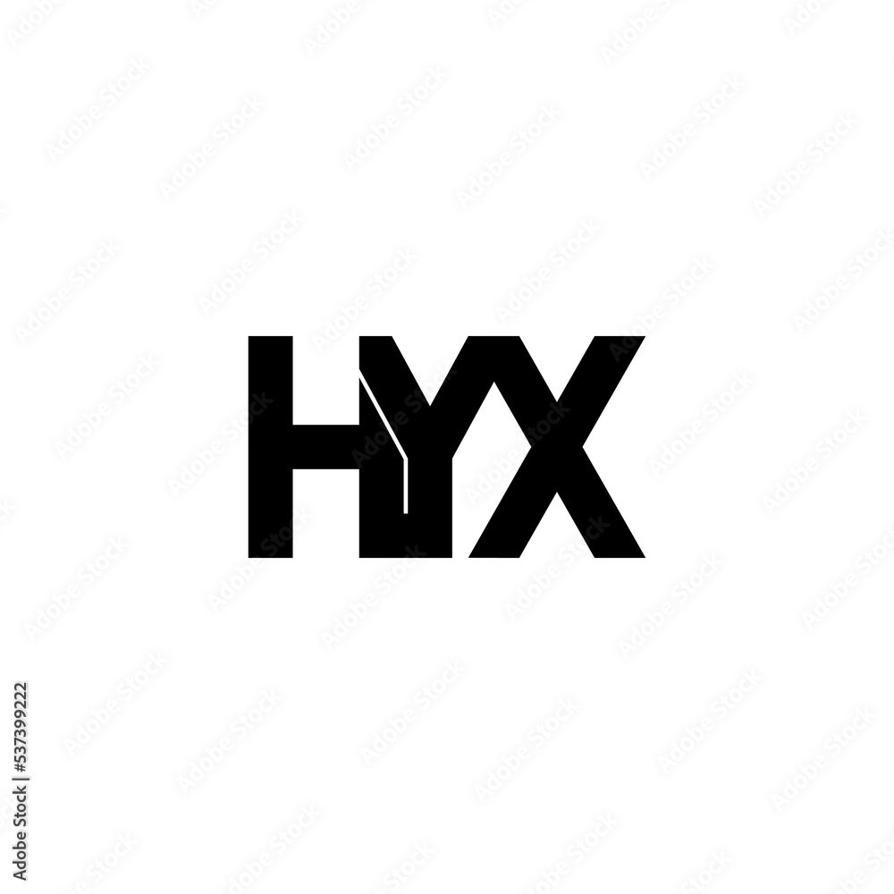 hyx lettering initial monogram logo design hyx lettering initial monogram logo design