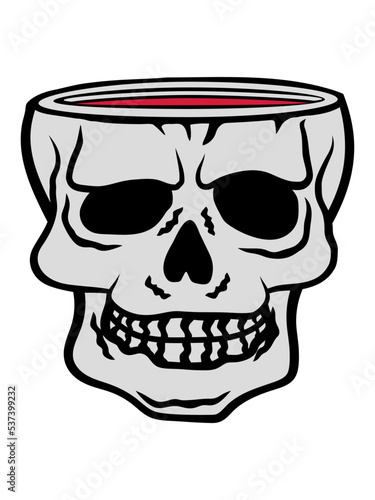 Becher Totenkopf Horror Halloween 