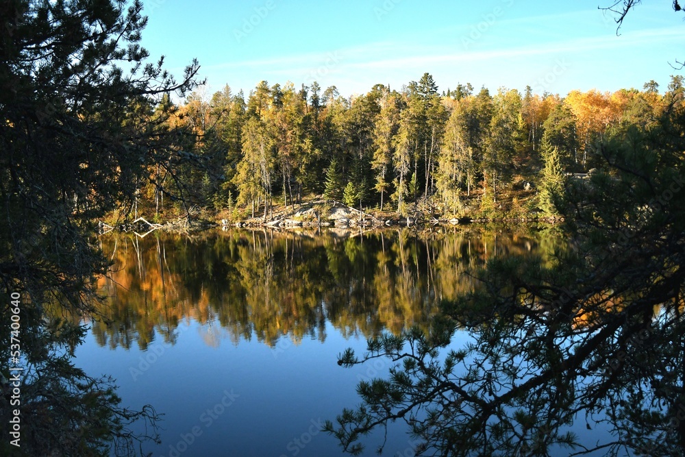 Fototapeta premium lake in autumn