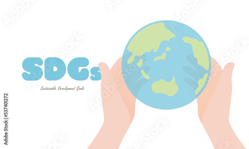 手と地球 SDGs	
