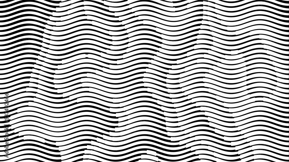 Futuristic 3D abstract wavy halftone lines pattern background. Gradient monochrome line effect patterns illustration. Background design of presentation, backdrop, poster, flyer, book cover, card, etc. Futuristic 3D abstract wavy halftone lines pattern background. Gradient monochrome line effect patterns illustration. Background design of presentation, backdrop, poster, flyer, book cover, card, etc.