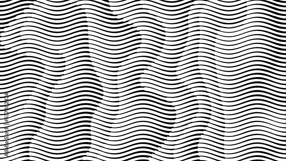Futuristic 3D abstract wavy halftone lines pattern background. Gradient monochrome line effect patterns illustration. Background design of presentation, backdrop, poster, flyer, book cover, card, etc. Futuristic 3D abstract wavy halftone lines pattern background. Gradient monochrome line effect patterns illustration. Background design of presentation, backdrop, poster, flyer, book cover, card, etc.