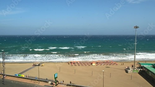 beach of Maspalomas, Gran Canaria, Spain on a sunny day