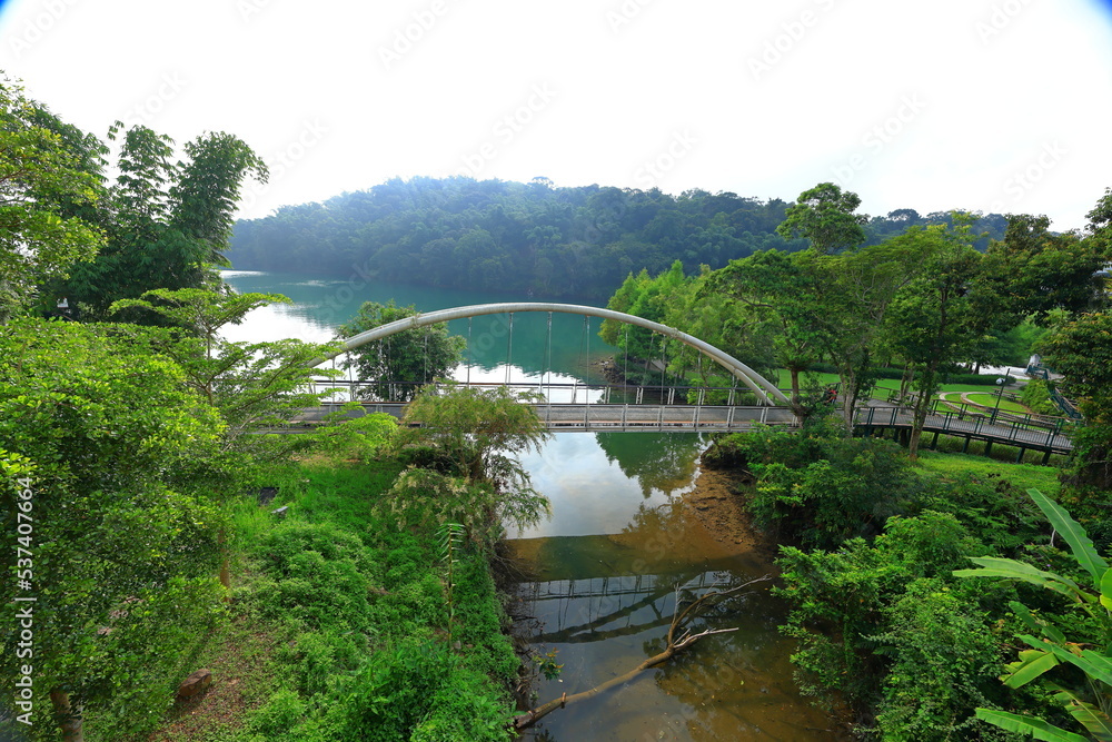 The Yongjie bridge at Sun Moon Lake National Scenic Area, Yuchi Township, Nantou County, Taiwan The Yongjie bridge at Sun Moon Lake National Scenic Area, Yuchi Township, Nantou County, Taiwan