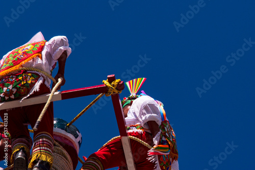 Pre-Columbian Mexico, The ritual of the Papantla Flyers.