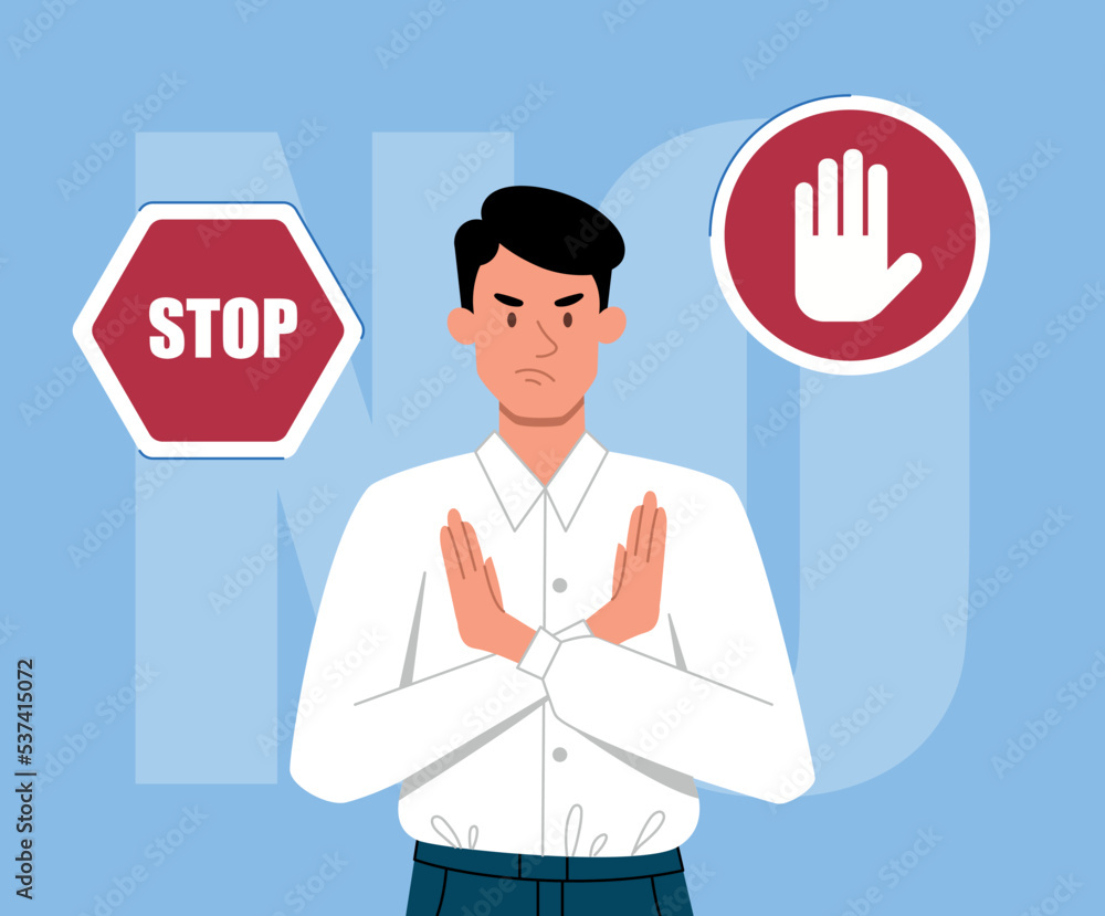 Stop sign concept Stop sign concept