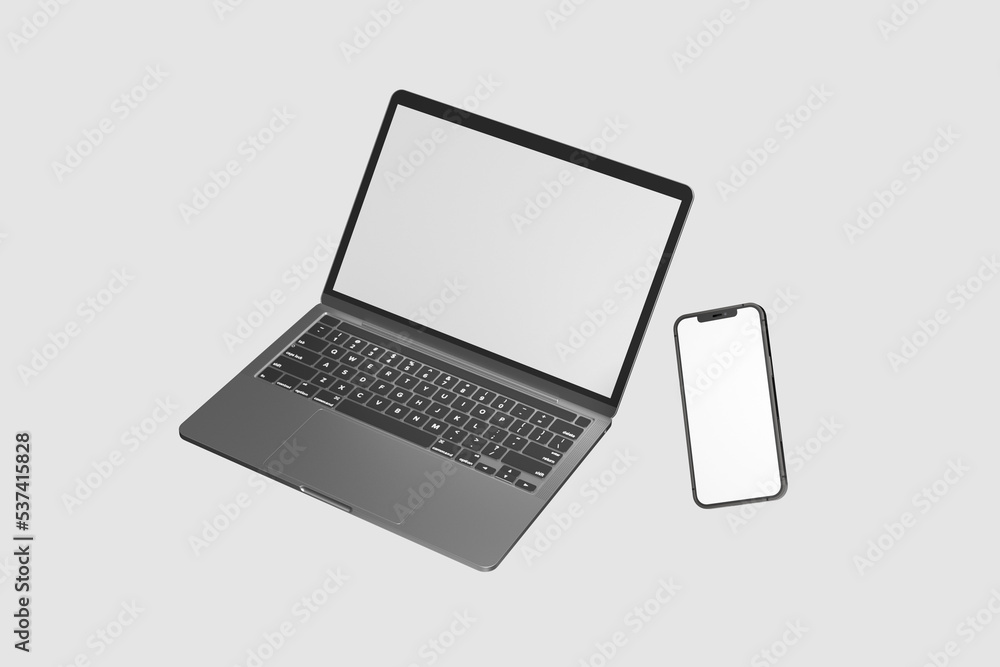 laptop and smartphone mockup laptop and smartphone mockup