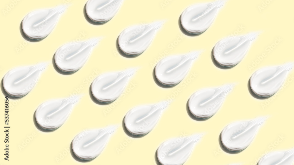 cream smears on a light background, skin care concept cream smears on a light background, skin care concept