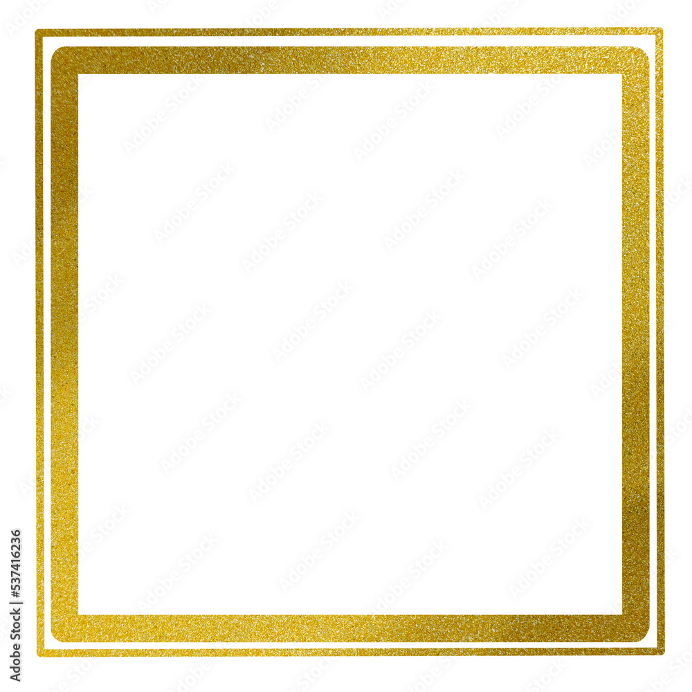 Gold square frame element with line border png. Gold square frame element with line border png.