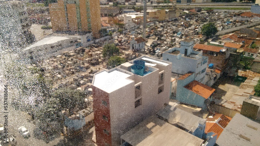 Fototapeta premium aerial view of the city