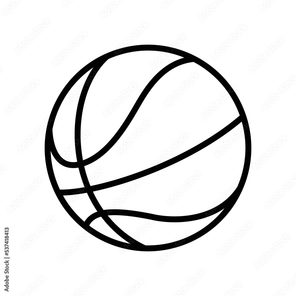 basketball icon vector design template in white background basketball icon vector design template in white background