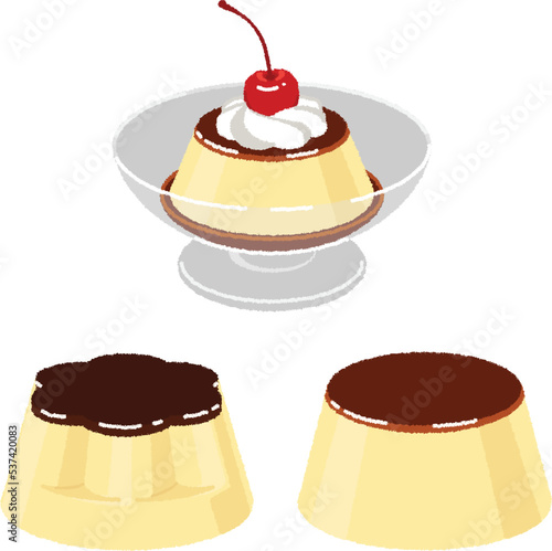 プリンのイラスト