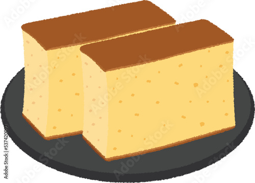 カステラのイラスト