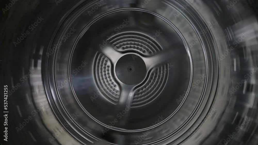 Tumble dryer in motion Tumble dryer in motion