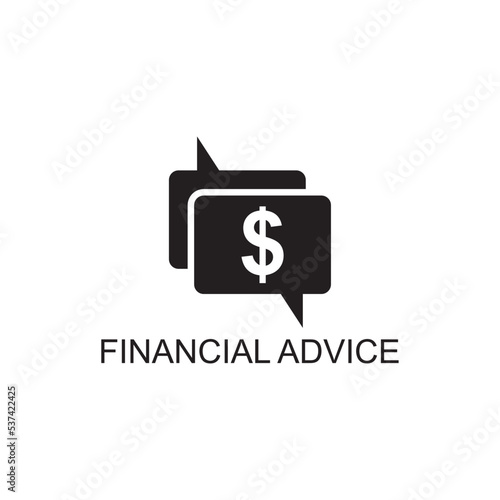 financial advice icon , business icon