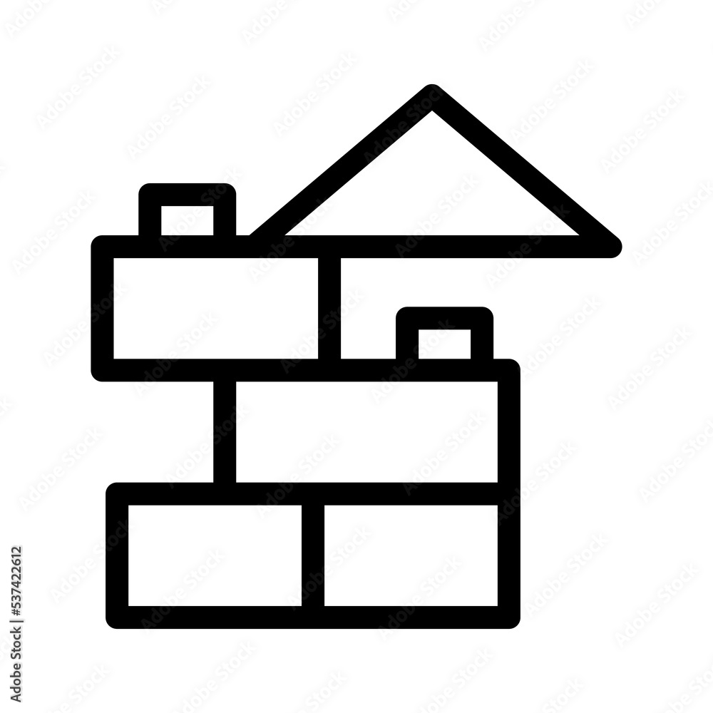 toy block line icon illustration vector graphic toy block line icon illustration vector graphic