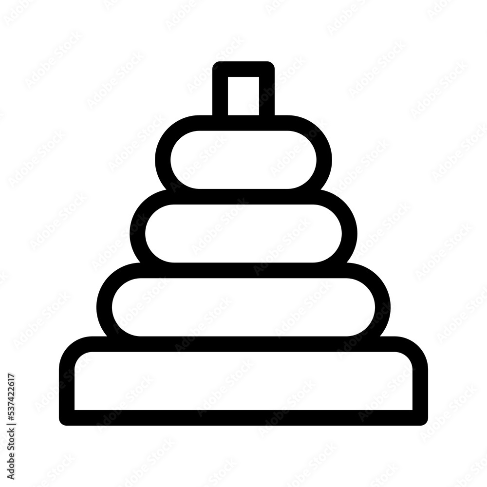 ring toss line icon illustration vector graphic ring toss line icon illustration vector graphic
