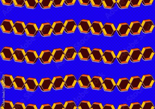 honeycomb hexagon pattern images, horizontal line, africa textile art, tribal abstract hand-draw, background, fashion artwork for wax print fabric print, clothes, scarf, shawl, carpet, bag