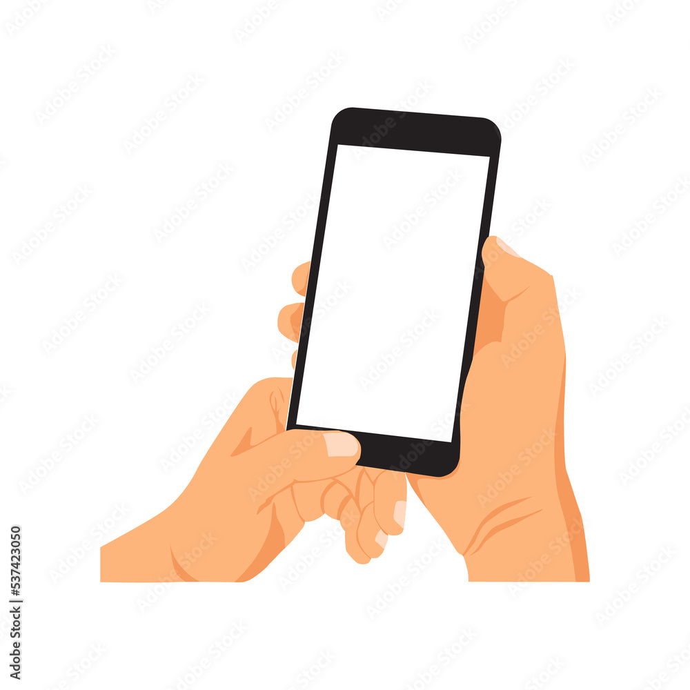 vector illustration of person holding smart phone, hand holding smart phone vector illustration of person holding smart phone, hand holding smart phone