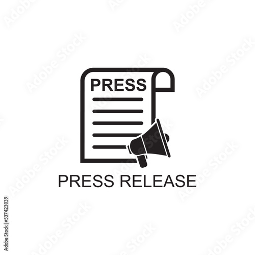 press release icon , news icon