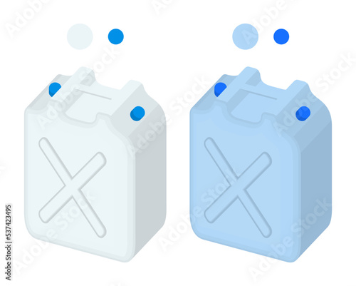 ポリタンク　ベクターイラスト素材２