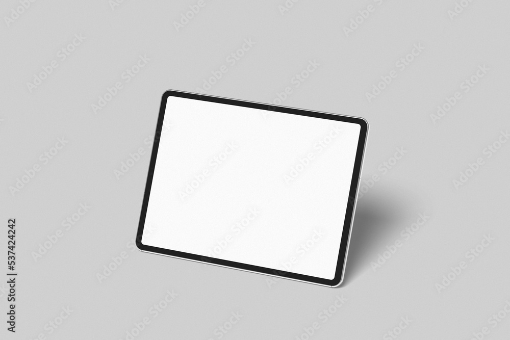 Tablet mockup on the minimal background. Modern tablet display mockup scene. Tablet with empty screen. Tablet mockup on the minimal background. Modern tablet display mockup scene. Tablet with empty screen.