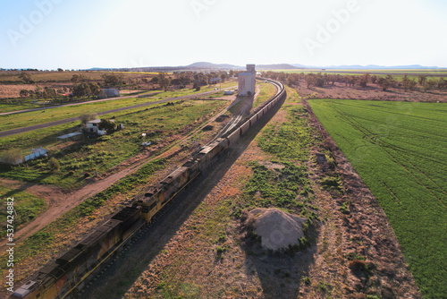 Liverpool Plains farmland coal train