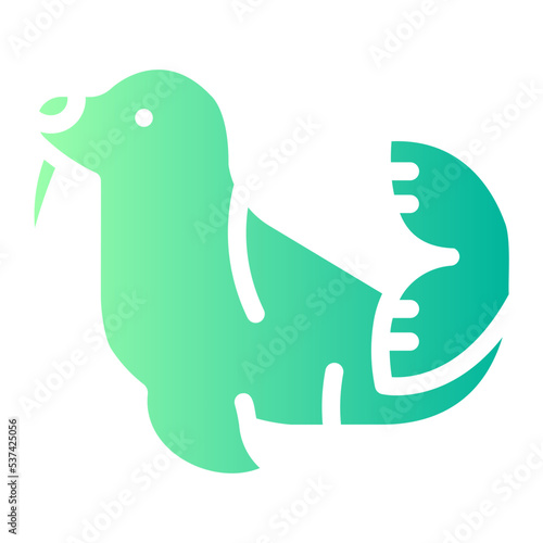 walrus gradient icon