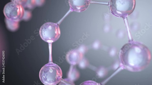 abstract  benzene ring molecule 3d photo