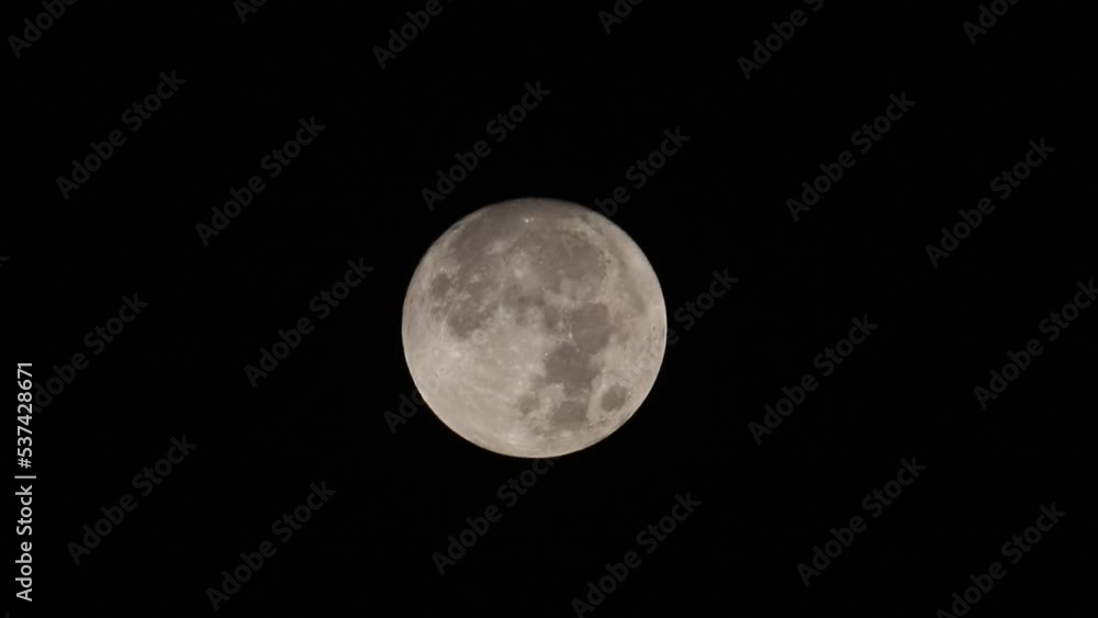 The Full Hunter's Moon as seen from Hertford Heath, UK. The Full Hunter's Moon as seen from Hertford Heath, UK.