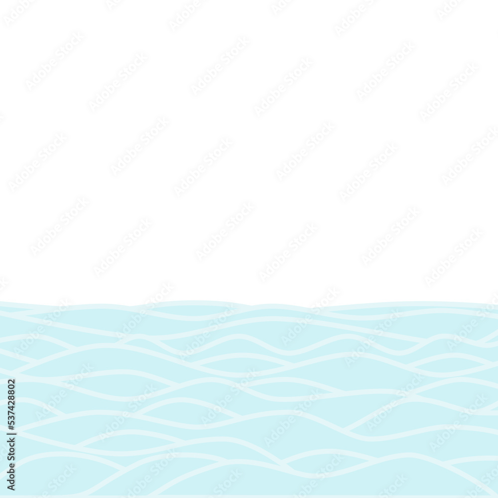 Blue line water wave abstract background in flat vector illustration design style. Blue line water wave abstract background in flat vector illustration design style.