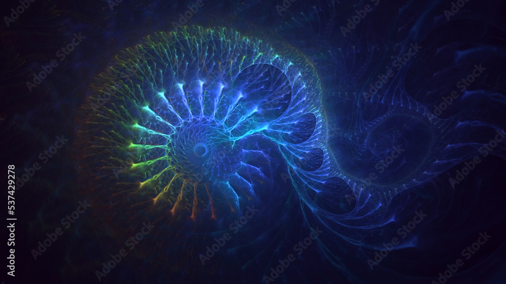 3D rendering abstract multicolor fractal light background 3D rendering abstract multicolor fractal light background