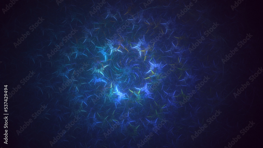 Obraz premium 3D rendering abstract multicolor fractal light background