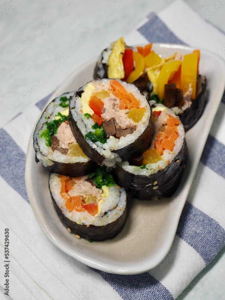 한국 전통음식 김밥, 요리