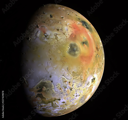 Io, one of the moons of planet Jupiter