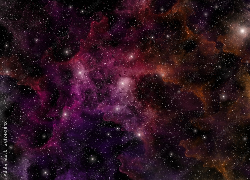 A space of the galaxy ,atmosphere with stars at dark background