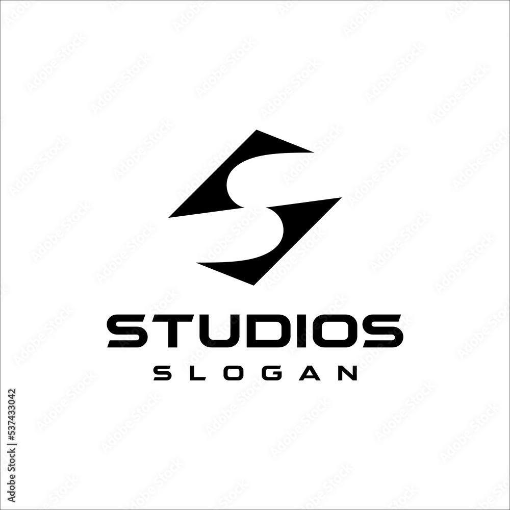 initials S sport logo vector initials S sport logo vector