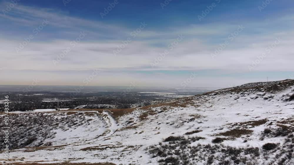 Snow Trails on Hillside • Aerial Drone Shot • Horizontal HD B Roll Snow Trails on Hillside • Aerial Drone Shot • Horizontal HD B Roll