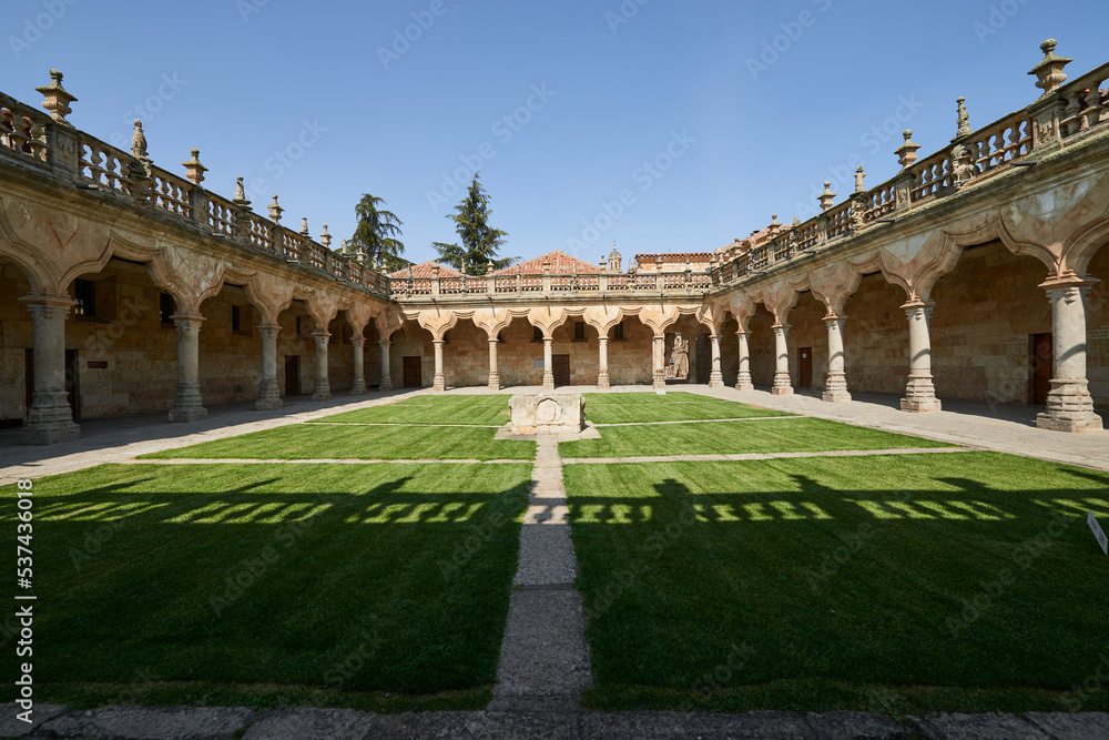 Patio de las Escuelas Menores (Monior Schools), University of Salamanca, Salamanca City, Spain, Europe.