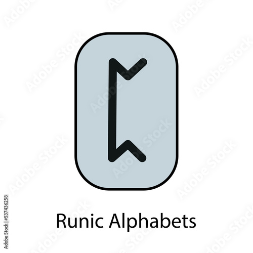Wallpaper Mural Runic Alphabets. Complete collection of Rune alphabet, futhark. Writing ancient Germans. Vector Mystical symbols. 
Esoteric, occult, magic illustration for Tattoos.
 Torontodigital.ca