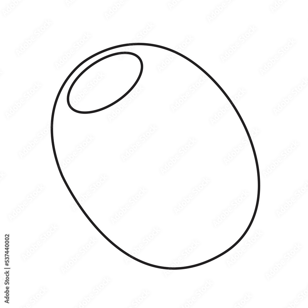 Line icon olive symbol sign vector Line icon olive symbol sign vector