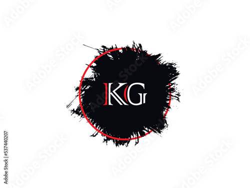 Abstract Circle KG k&g k g Logo Letter Vector Art For Business