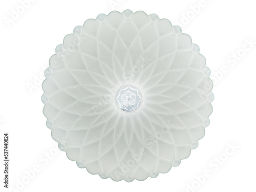 diploma ceiling lamp or wall lamps. Round lamp in the shape of flower  elegant and beautiful ornate for interior decoration of shops  buildings  houses. white background. turn off light. clipping path