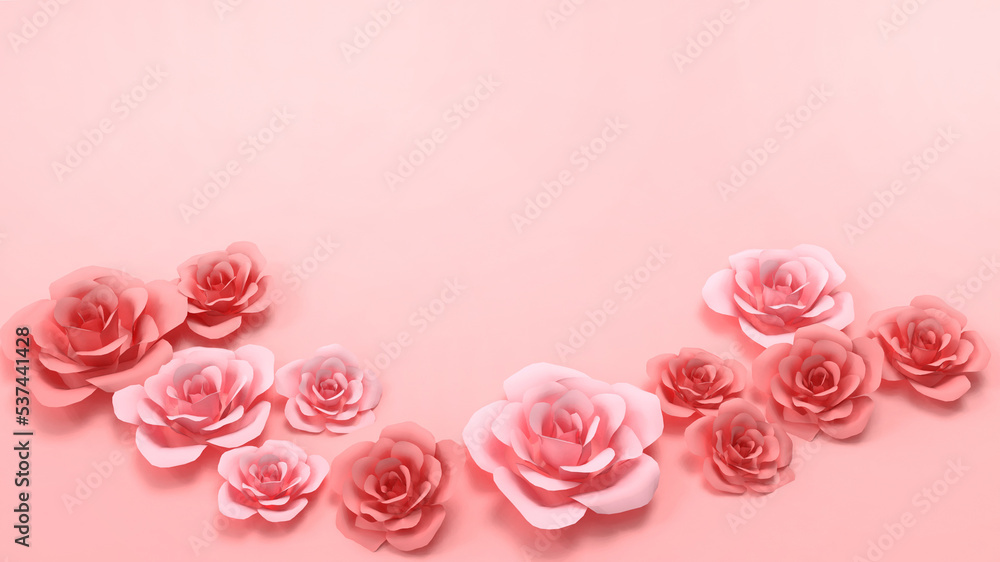 Valentine's Background Red Roses on The Day of Love with Couple Concepts With Marriage. International Women's Day concept and women's beauty on Red background. Copy Space , banner-3d Rendering Valentine's Background Red Roses on The Day of Love with Couple Concepts With Marriage. International Women's Day concept and women's beauty on Red background. Copy Space , banner-3d Rendering